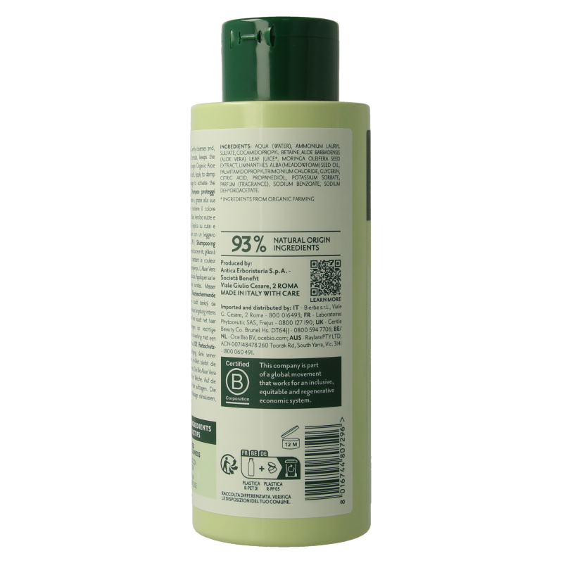Herbatint Shampoo color safe 260ml bottle with a clean, minimalist label for gentle hair coloring and care.