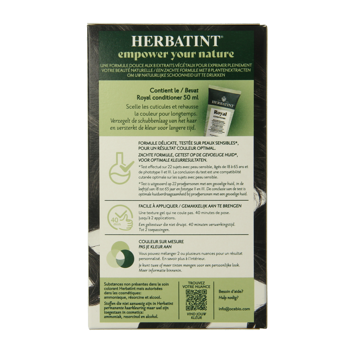 Herbatint 2N Brown hair coloring gel in 170ml tube, showcasing the Herbatint brand and product packaging.