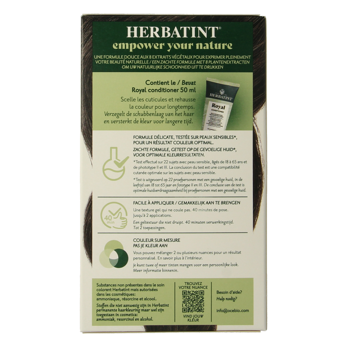Herbatint 3N dark chestnut hair coloring tube, 170ml, showcasing the product container with branding and labeling.