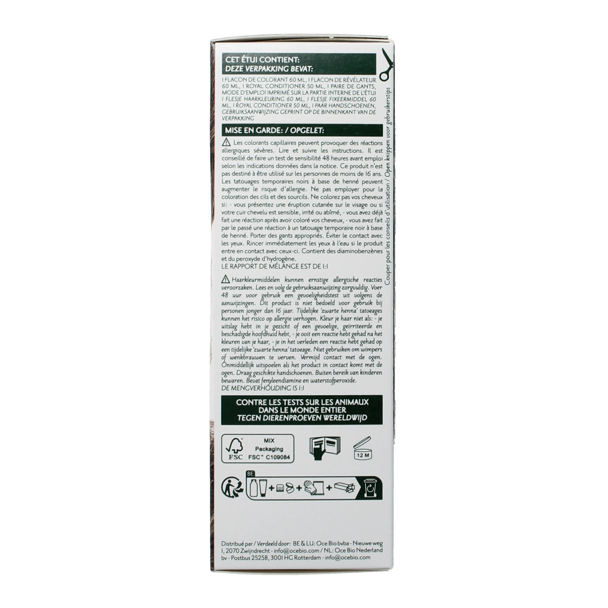 Herbatint 6N dark blond hair coloring tube, 170ml, with product label showing brand and color information.