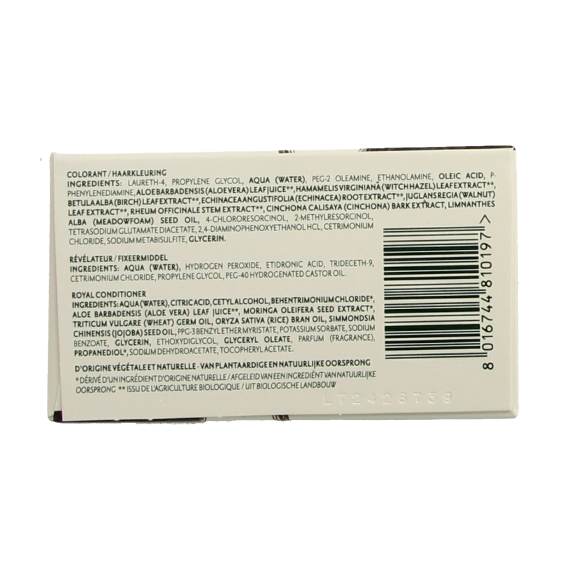 Herbatint 4C kastanje hair coloring bottle, 170ml, natural hair dye for chestnut shades, with packaging and applicator details.