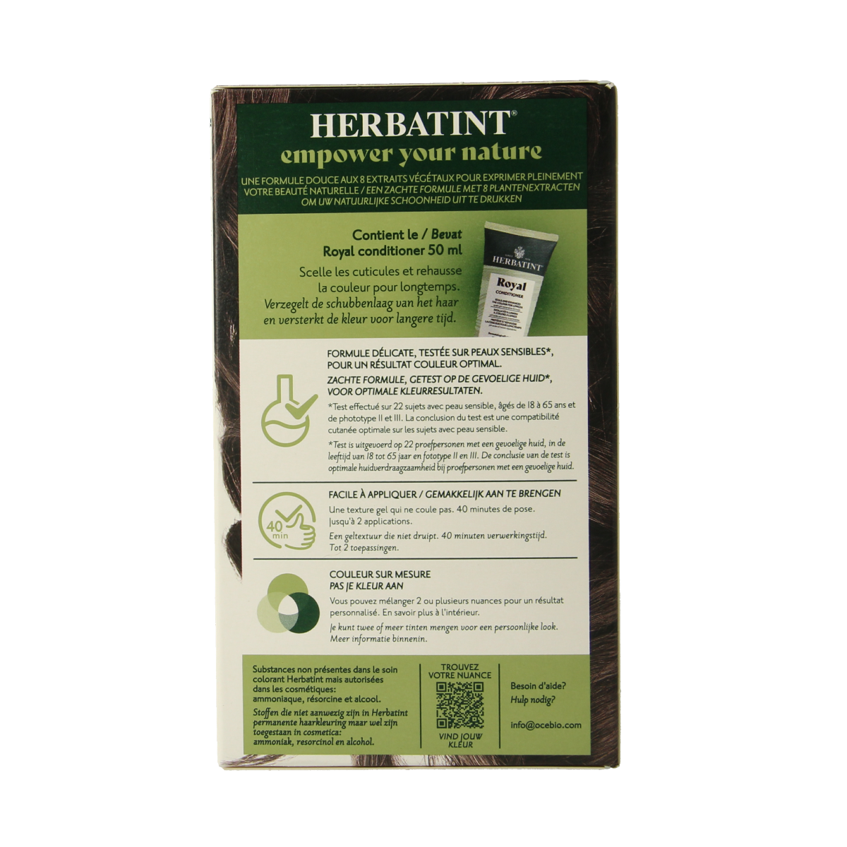 Herbatint 5C Licht As-Kastanje hair coloring bottle with 170ml of hair dye for chestnut brown hair.