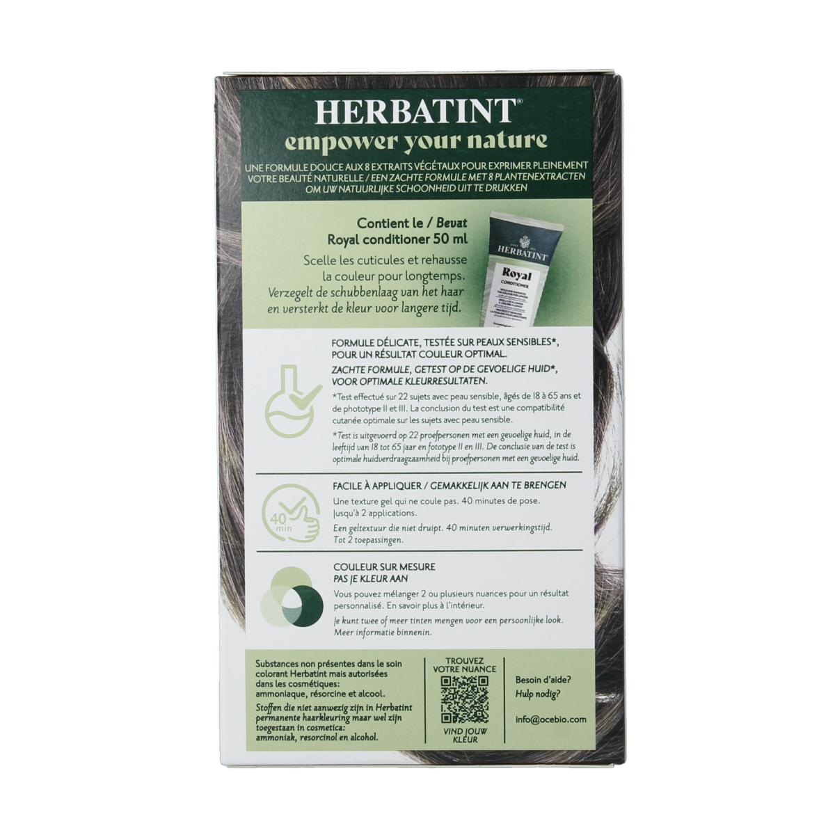 Herbatint 6C Dark Ash Blonde hair coloring gel in 170ml bottle, showing the product container and label.