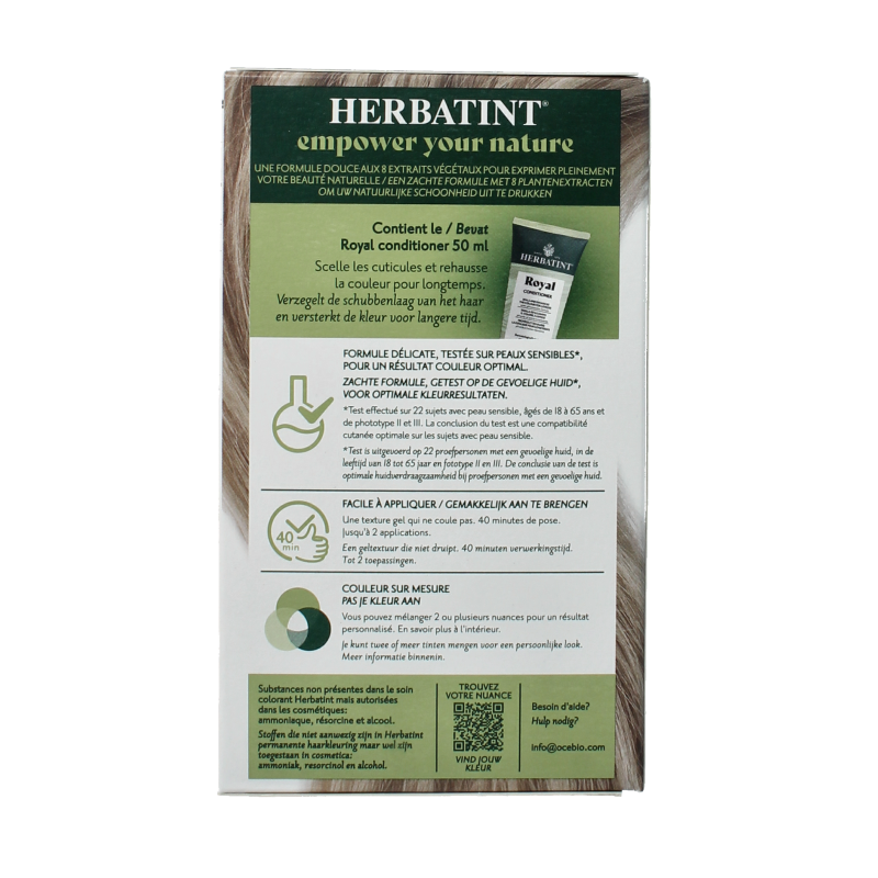Herbatint 10C Zweeds blond hair coloring gel in 170ml tube, showing the product packaging and color shade.