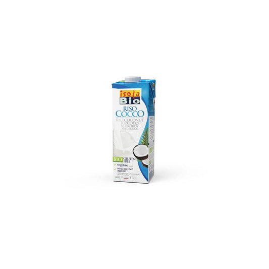 Isola Bio organic coconut rice drink in a 1-liter bottle, natural beverage from the Dranken en Sappen category.