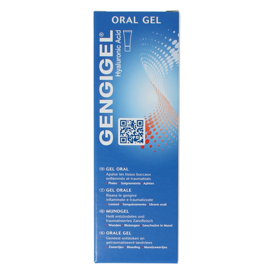 Gengigel Gel 20ml bottle for dental hygiene and brushing control, featuring the Gengigel brand label and packaging.
