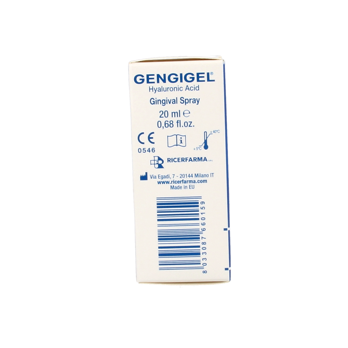 Gengigel Spray 20ml for oral hygiene and teeth cleaning, with Gengigel brand label and spray nozzle visible.