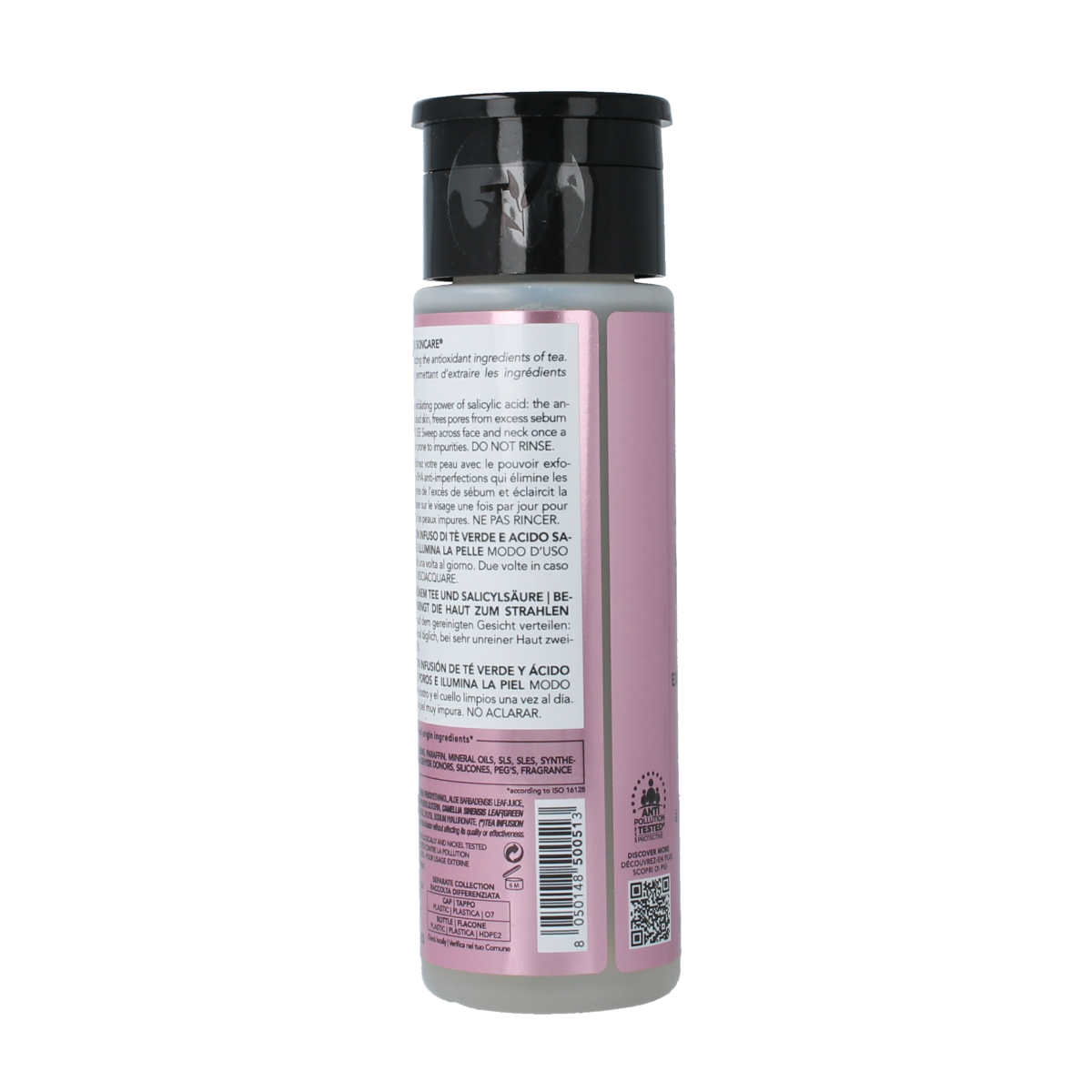 Teaology Tea Glow exfoliating lotion in 150ml bottle, facial skincare product with natural ingredients for glowing skin.