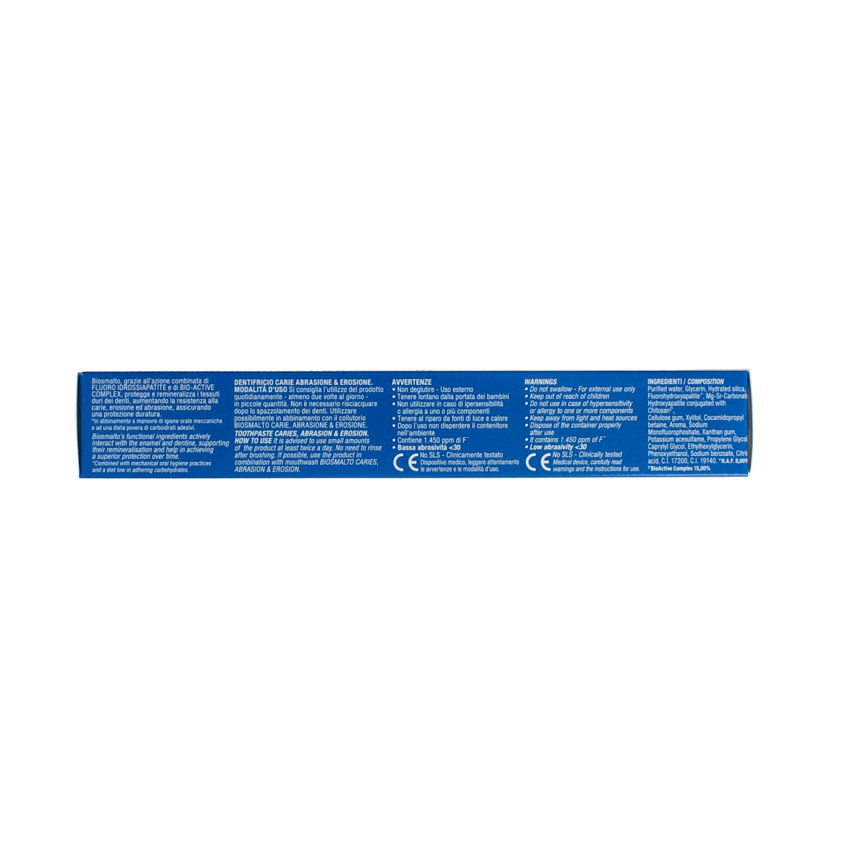 Curasept Biosmalto junior toothpaste for caries, erosion, and wear, 75ml tube with mint flavor and child-friendly packaging
