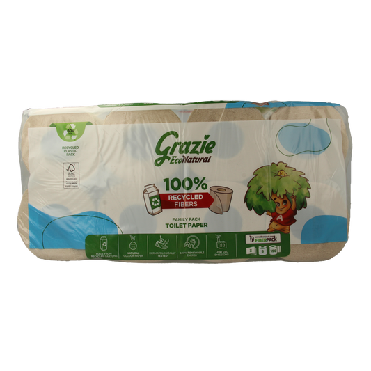 Grazie Natural Toiletpapier 3-laags 8.00 Stuks