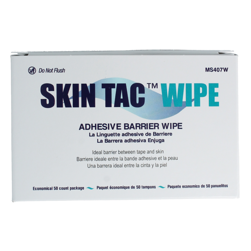 Diversen Skin Tac Wipe MS407W, 50 body cleansing wipes for skin care, displayed in the image.