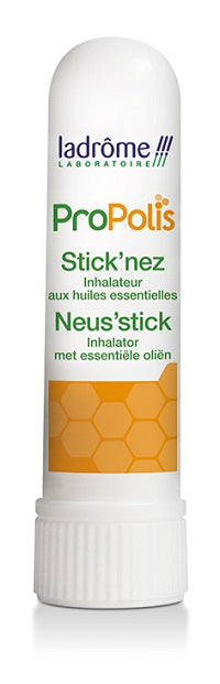 Ladrome Propolis neusstick zakinhalator with 1ml for nasal care and inhalation, featuring a compact nasal spray design.