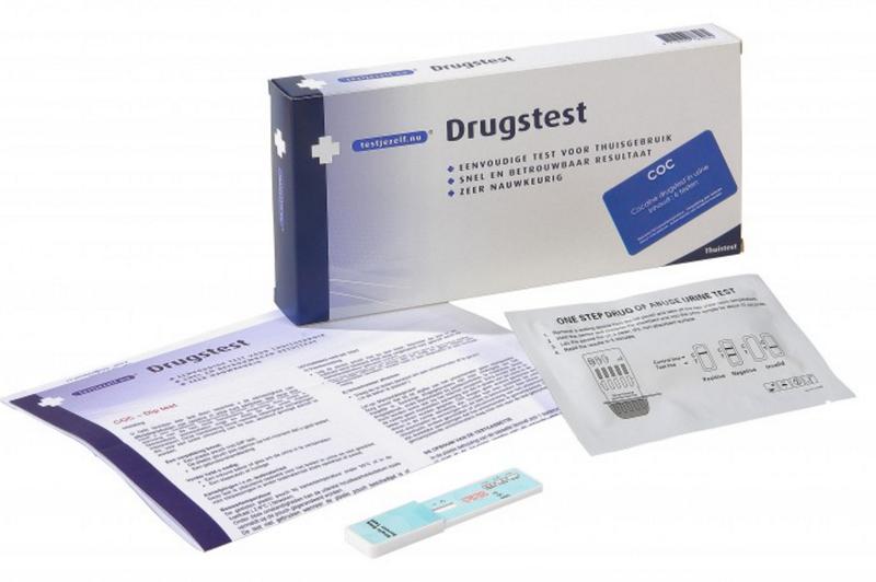 Testjezelf.nu cocaine drug test kit with 6 self-test strips for quick at-home cocaine detection.