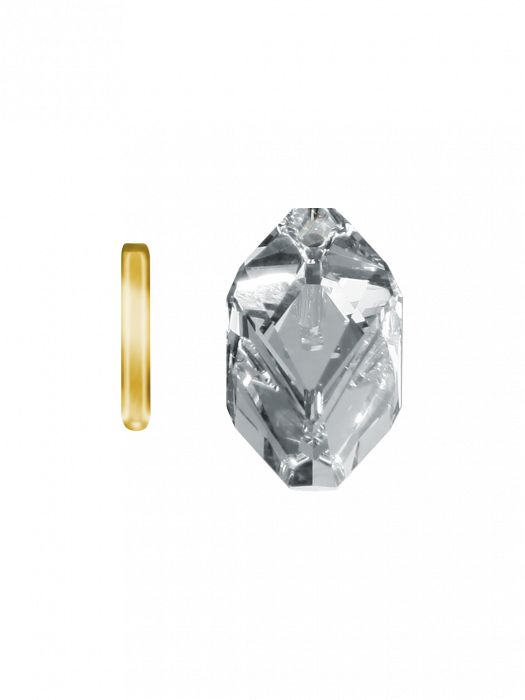 Lichtwesen goud kristallen Zielenkristal 1.00 stuk with faceted gold-colored crystal for decorative or spiritual use
