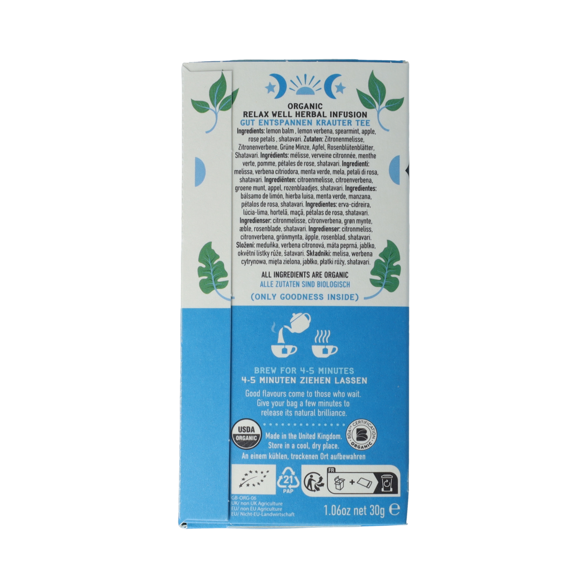 Hampstead Thee relax well bio 20.00 Zakjes