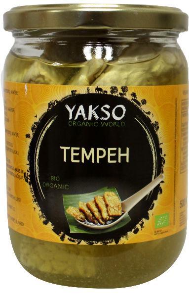 Organic Yakso Tempeh bio in a 500ml container, a plant-based meat alternative from the Vlees Vis en Vleesvervangers category.