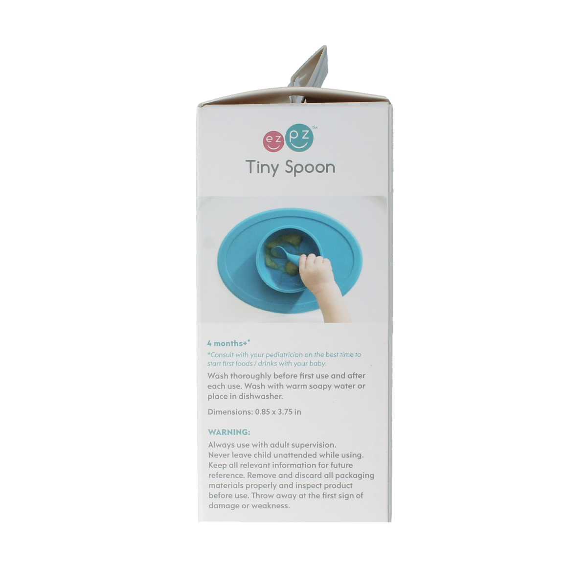 ezpz Tiny spoon set for babies and toddlers, includes 2 pieces, perfect for young children’s mealtime.