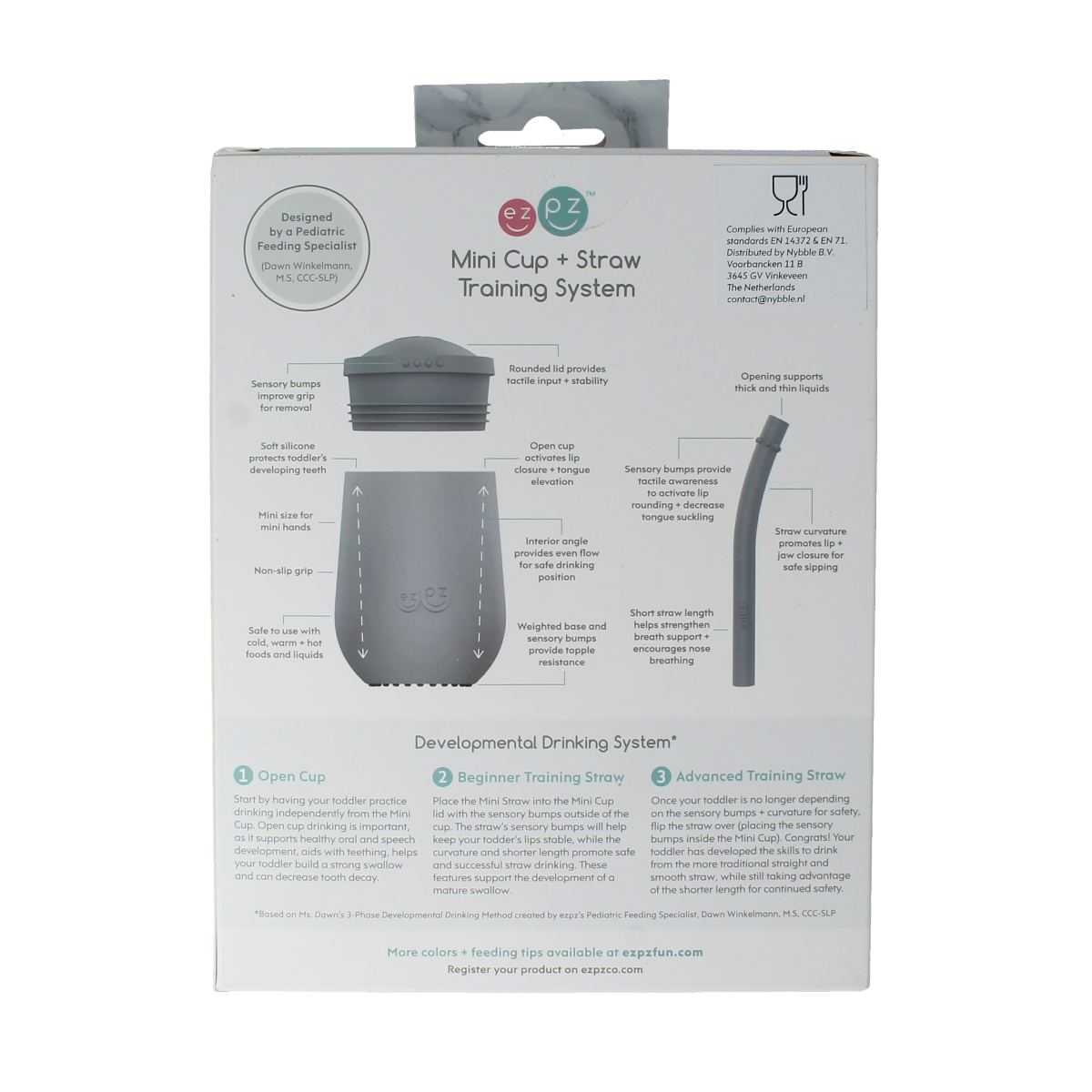 ezpz Mini cup met rietje training system sage 1.00 Stuks