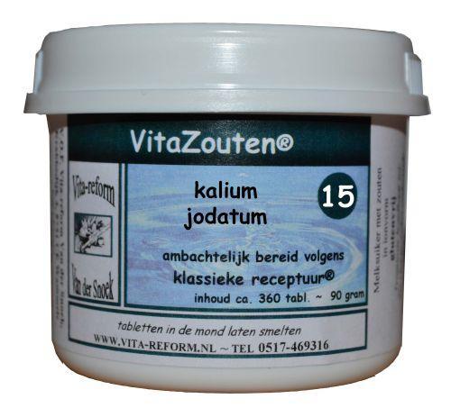 Vitazouten VitaZout Kalium Jodatum mineralen supplement in a box of 360 tablets, natural iodine and potassium source.