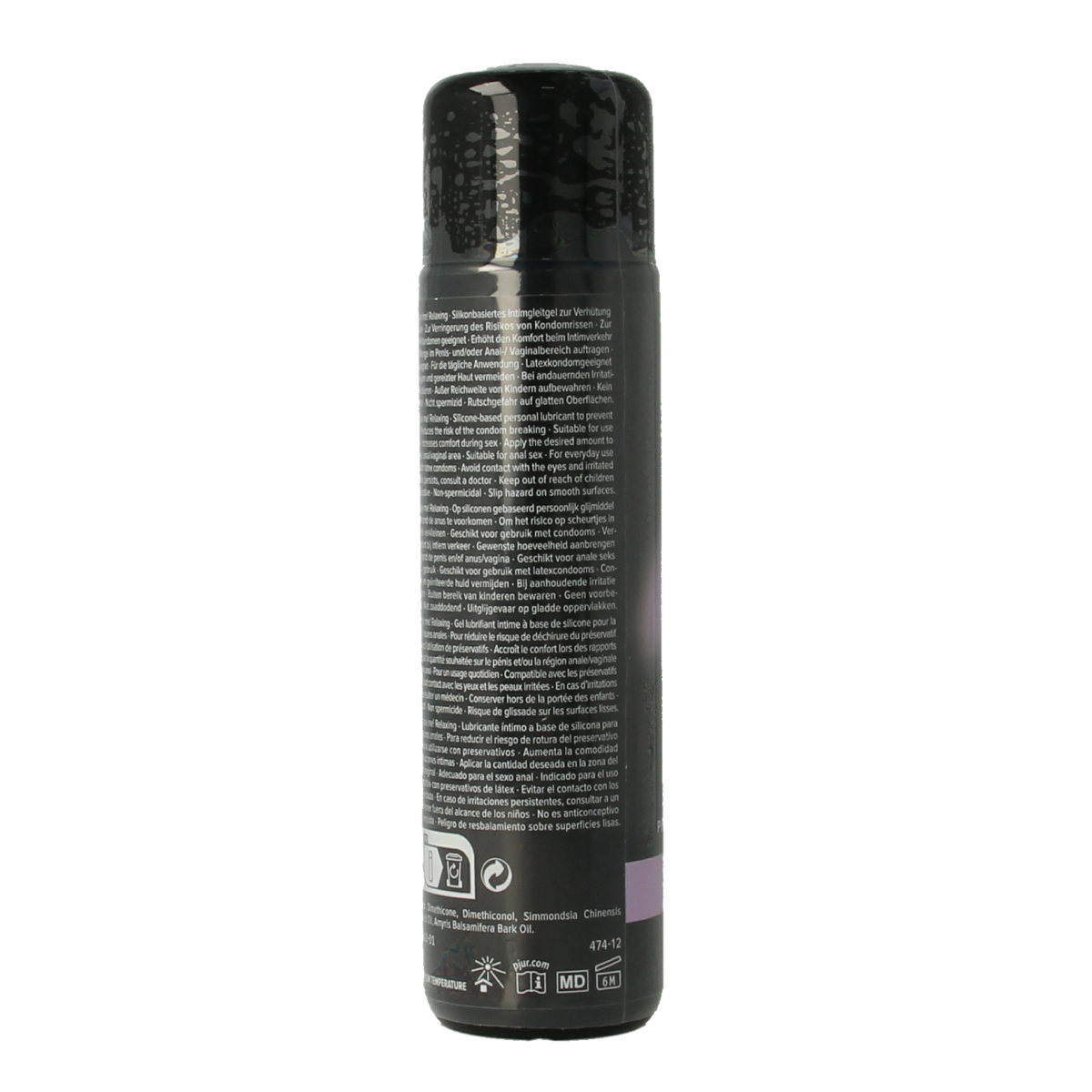 Pjur Analyse Me silicone-based anal lubricant in 100ml bottle, smooth and lubricating personal care product for anal intimacy.