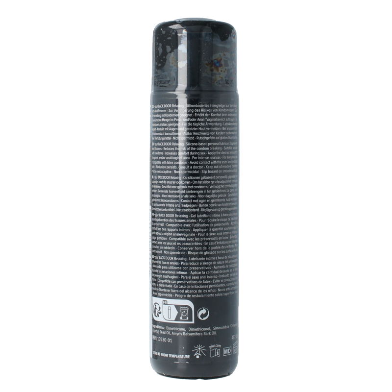 Pjur Backdoor anal gel 100ml bottle, a smooth, transparent lubricant for anal pleasure, designed for comfort and ease of use