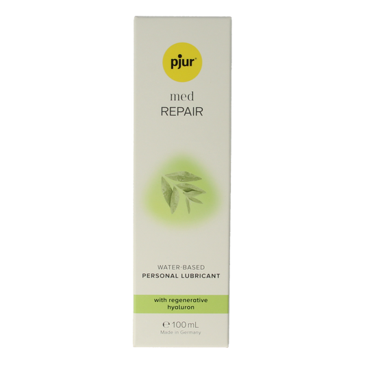 Pjur Repair glide lubricant in 100ml bottle, smooth and moisturizing personal lubricant from Pjur, shown in the image.