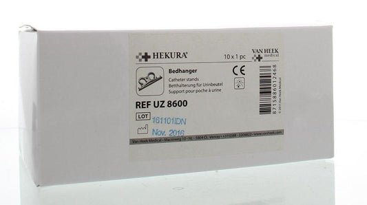 Hekura bedhanger set with 10 pieces, bedroom accessories, showing metal hooks and fittings for bed frame assembly.