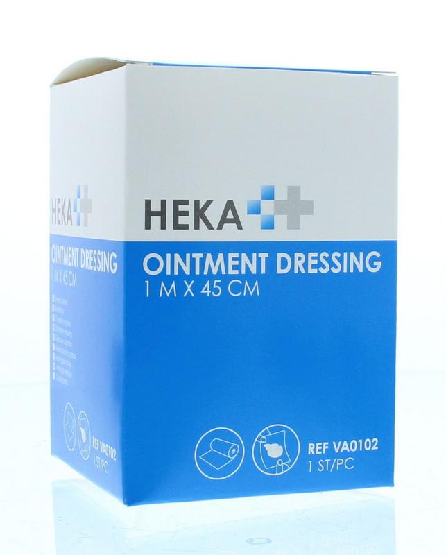Heka ointment dressing or Engels pluksel watten fabric, 1m x 45cm, sterile medical cotton for wound care, brand Heka