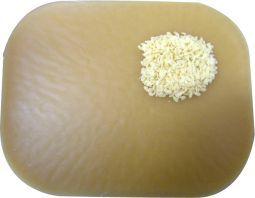 Pure Wiertz beeswax block, 1 kilogram, for cleaning and household uses, shown in the image.