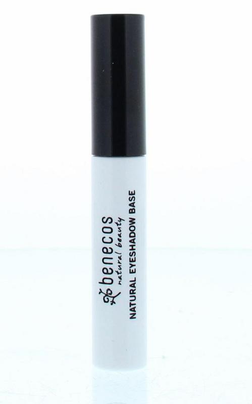 Benecos Natural Beauty eye shadow base primer, makeup product in a small container, designed to enhance eyeshadow application.