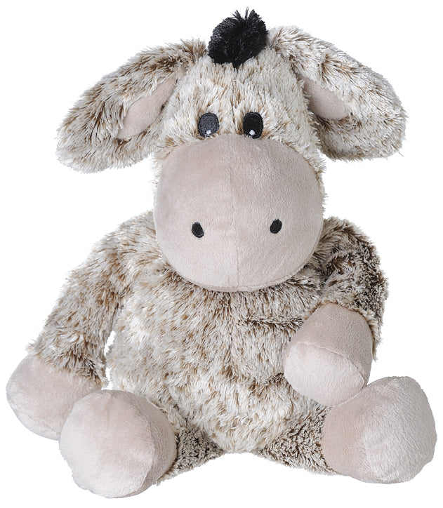 Warmies Ezel gemeleerd bruine kruik with textured fabric, soft and cozy, designed for warmth and comfort.