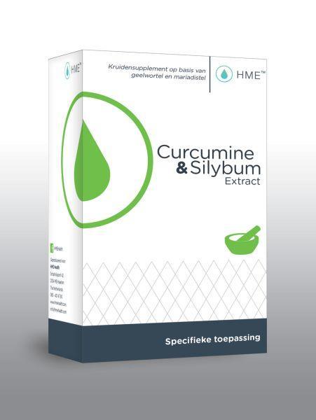 HME Curcumine and silybum extract capsules, herbal supplement, 60-count, natural herbal product for health support