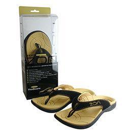 Black Zori teenslippers in size 12 (45-46), casual slip-on shoes for teens, featuring a simple open-toe design.