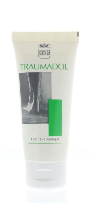 Chemodis Traumadol arnica creamgel 100ml, body care product with creamgel texture, in a white tube with blue accents.
