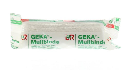 Geka Hydrofiel windsel, 4m x 8cm, made of soft hydrofiber material, used for securing and wrapping cattle or livestock.