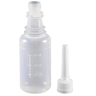Spruyt Hillen Clysmaflacon 100ml packaging material, shown in a clear view, used for medical or pharmaceutical packaging.