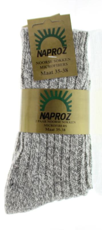 Naproz Noorse sokken in maat 35-38, pair of warm, cozy socks designed for comfort and style.