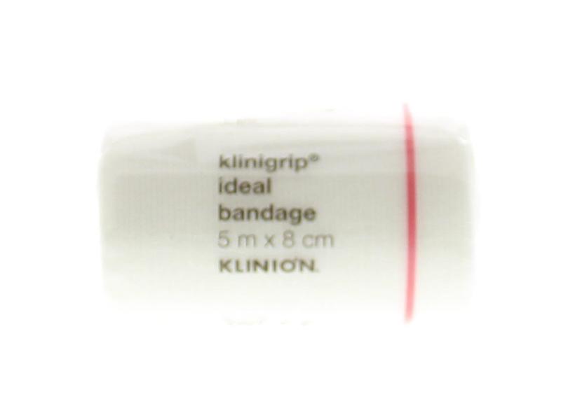 Klinion Klinigrip windsel, 5m x 8cm, sterile disposable wound dressing, ideal for wound care, in packaging.