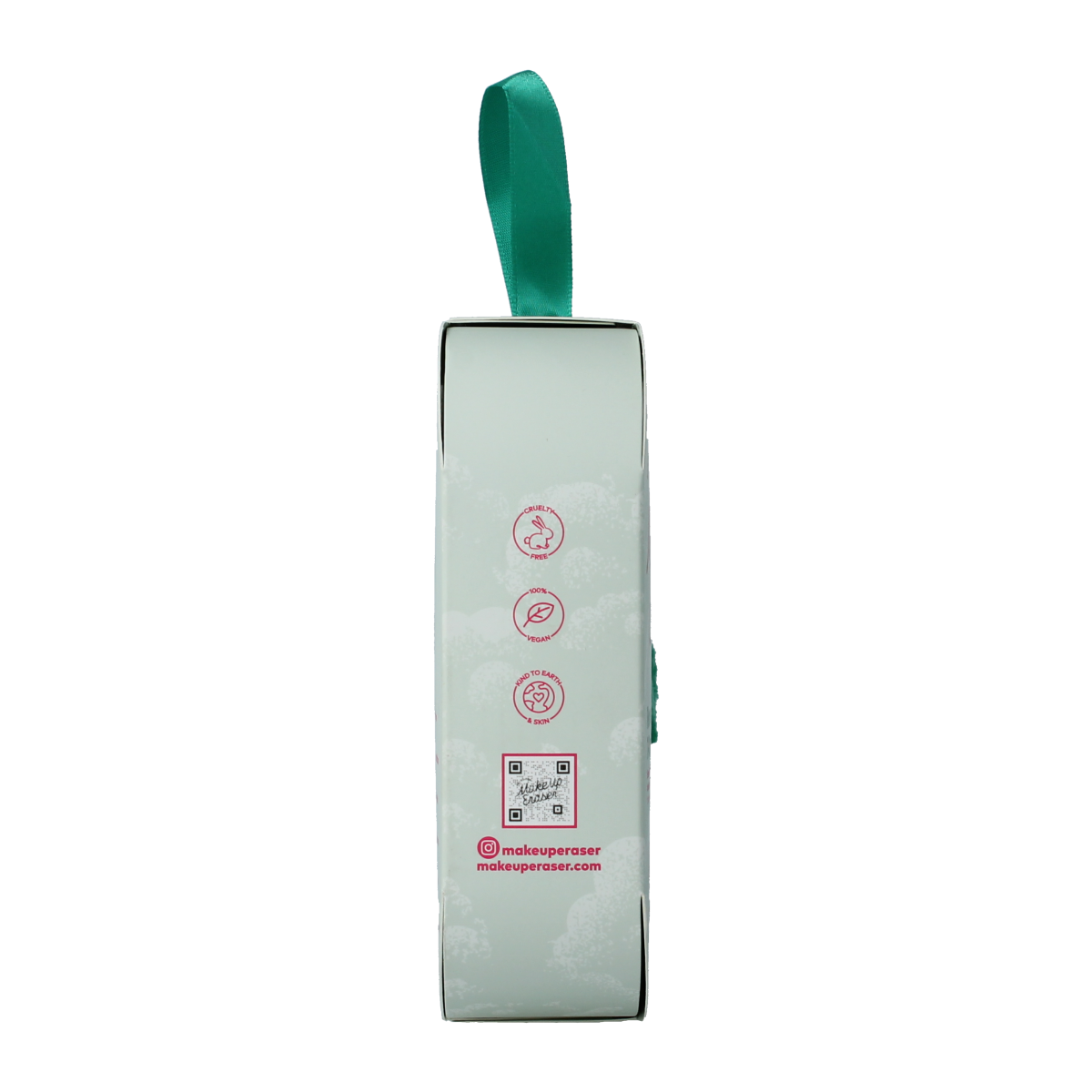 Make Up Eraser 7 Day set with seven green reusable makeup remover cloths for facial skincare.
