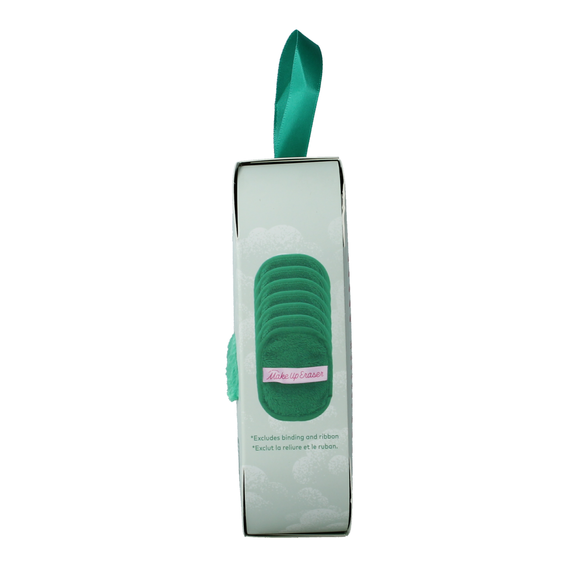 Make Up Eraser 7-day set of green reusable facial cleansing cloths, including 7 pieces for eco-friendly skincare.
