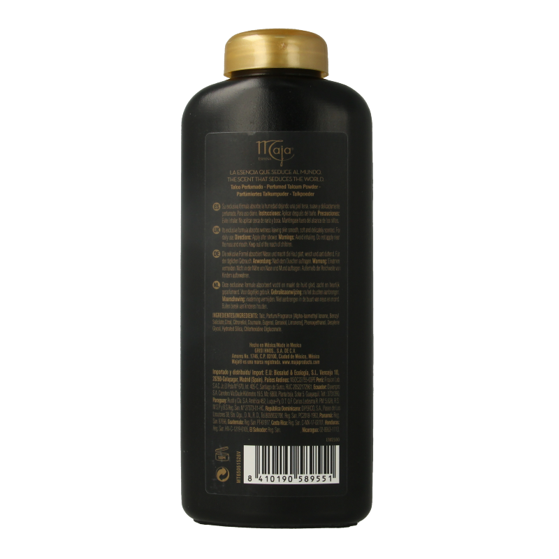 Maja Talkpoeder 200g body powder in a white container, used for body care, from the Maja brand.