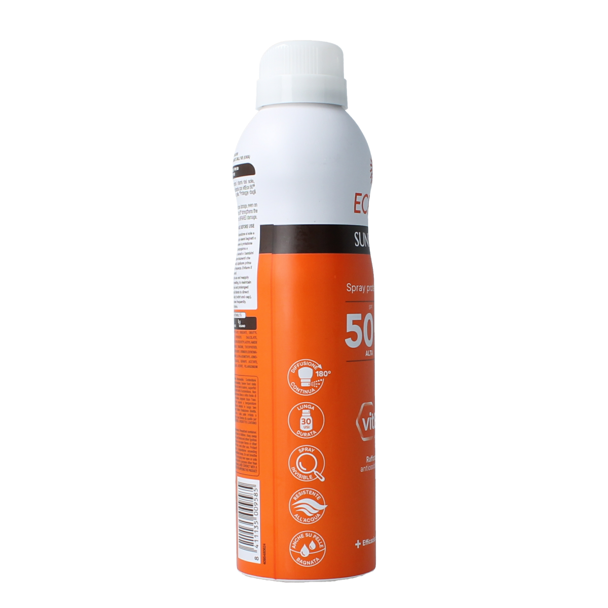 Ecran Sunique invisible spray SPF50 sun protection product in 250ml bottle, designed for easy application and invisible finish.