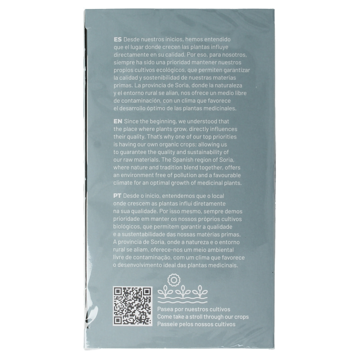 Soria Natural Manzanilla anis herbal tea infusions in 20 tea bags, showing tea bags with chamomile and anise ingredients.