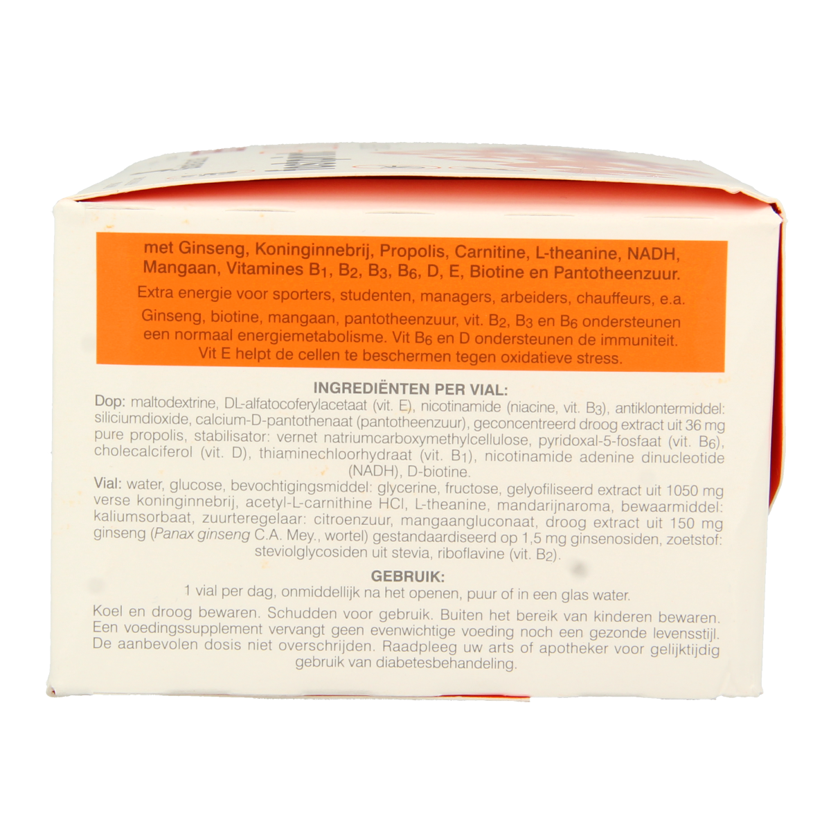 Soria Natural Fost Print Plus Energy 15ml ampoules, multi-vitamin supplement in small glass vials, for natural energy support