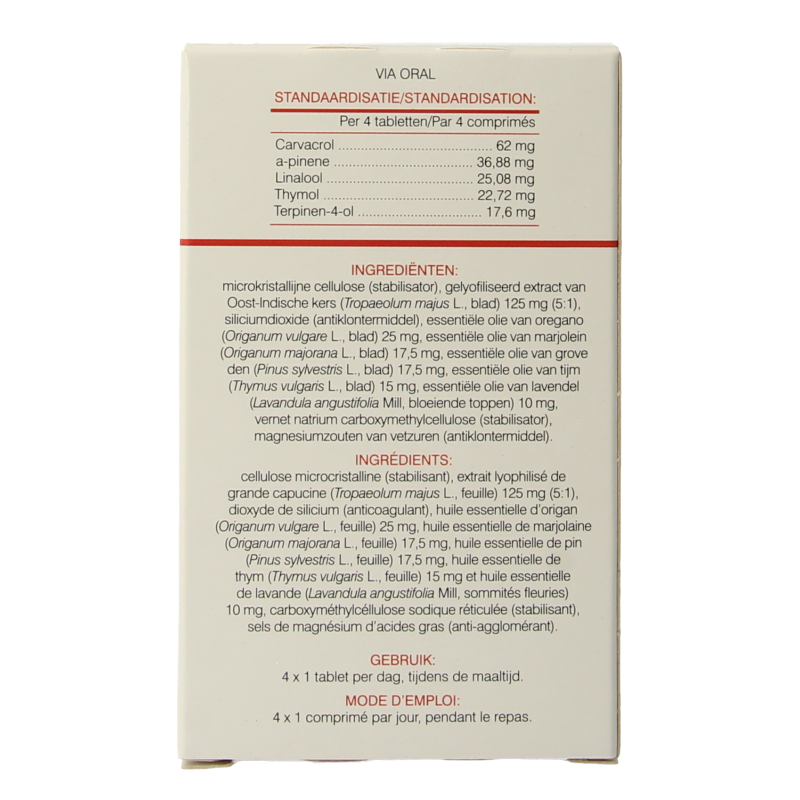 Soria Natural Tropolox herbal supplement in a blister pack of 40 tablets, featuring natural ingredients for wellness.