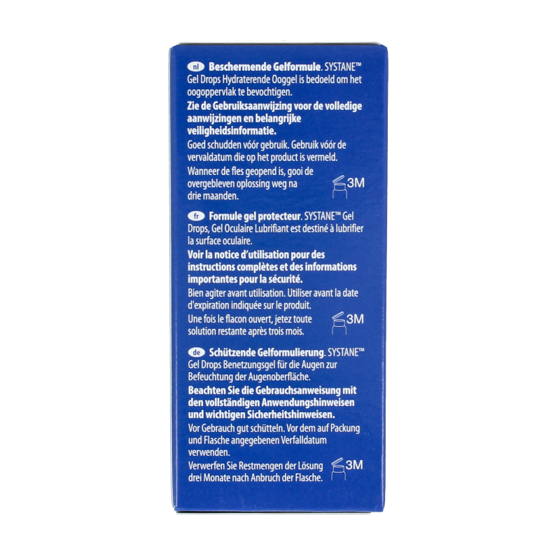Systane Gel drops eye ointment in 10ml tube, soothing eye care product for dry or irritated eyes, branded Systane.