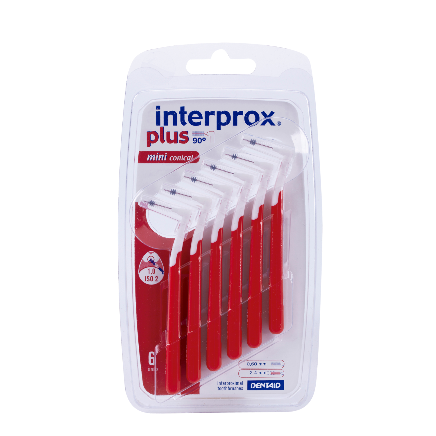 Interprox Interprox Plus Mini Conical Ragers 6-pack, dental interdental cleaning tools with conical tips, for effective plaque removal.