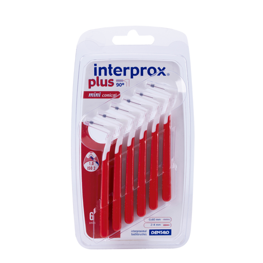 Interprox Interprox Plus Mini Conical Ragers 6-pack, dental interdental cleaning tools with conical tips, for effective plaque removal.