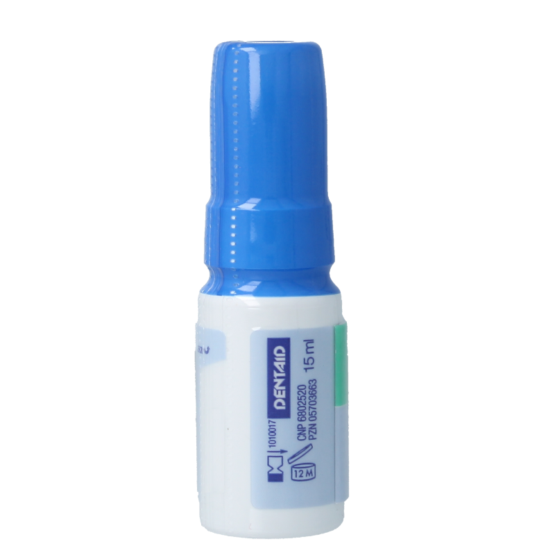 Halita Mondspray 15ml for oral hygiene and brushing control, featuring a sleek bottle with a spray nozzle.
