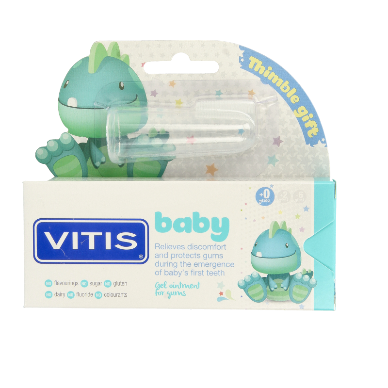 Vitis Baby Gel 30ml, gentle baby and toddler care gel in a clear tube with a flip-top cap.